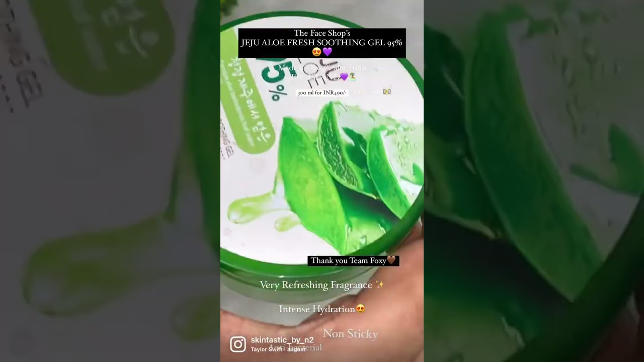 The Face Shop’s Jeju Aloe Fresh Soothing Gel✨?
