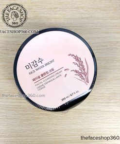 Mặt trên Kem tẩy trang Gạo Rice Water Bright Facial Cleansing Cream The Face Shop (200ml)