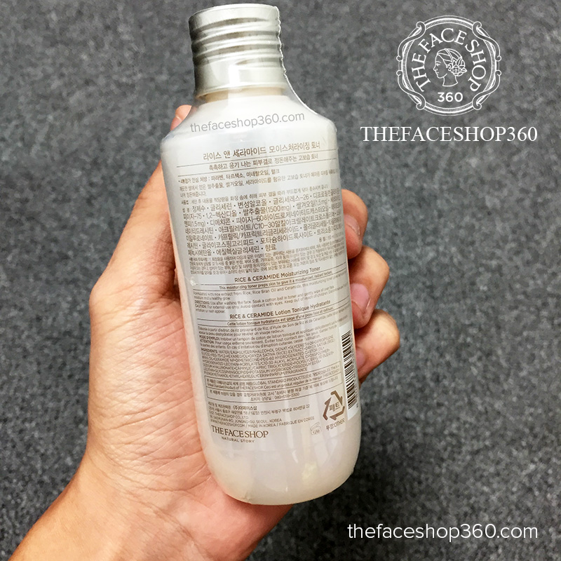 Nước hoa hồng Gạo Rice Ceramide Moisture Toner TheFaceShop