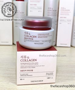 Kem dưỡng mắt Pomegranate & Collagen Volume Lifting Eye Cream The Face Shop
