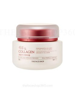 Kem dưỡng mắt từ Lựu Pomegranate & Collagen Volume Lifting Eye Cream The Face Shop