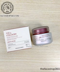 Mặt trước Kem dưỡng mắt Pomegranate & Collagen Volume Lifting Eye Cream The Face Shop