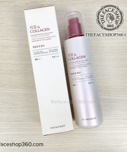 Mặt trước Nước hoa hồng Lựu Pomegranate & Collagen Volume Lifting Toner The Face Shop (160ml)