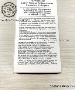 Thành phần Nước hoa hồng Lựu Pomegranate & Collagen Volume Lifting Toner The Face Shop (160ml)