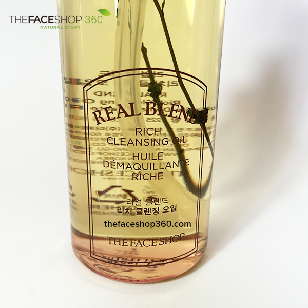 Mặt trước Tinh Dầu Tẩy Trang Real Blend Rich Cleansing Oil TheFaceshop