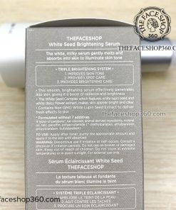 Thông tin Tinh chất dưỡng trắng White Seed Brightening Serum The Face Shop (50ml)
