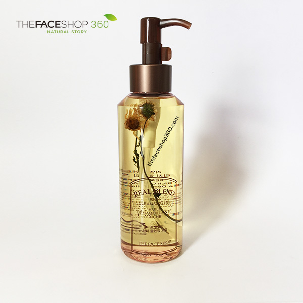 Tinh Dầu Tẩy Trang Real Blend Rich Cleansing Oil TheFaceshop