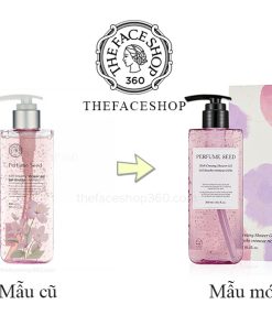 Mẫu mới Sữa tắm sáng da, ẩm mịn Perfume Seed Rich Creamy Shower Gel The Face Shop (300ml)