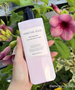 Sữa dưỡng sáng da ẩm mịn Perfume Seed Rich Body Milk The Face Shop (300ml)