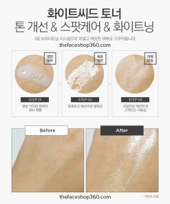 Review Nước cân bằng trắng da White Seed Brightening Toner The Face Shop (160ml)