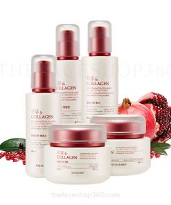 Bộ dưỡng da chống lão hóa Lựu Pomegranate & Collagen Volume Lifting The Face Shop