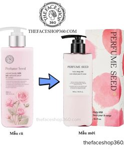 Mẫu mới Sữa dưỡng thể nước hoa Perfume Seed Velvet Body Milk The Face Shop (300ml)