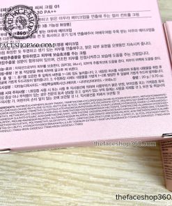 Thành phần Kem Nền CC Cream Aura Color Control Cream fmgt The Face Shop