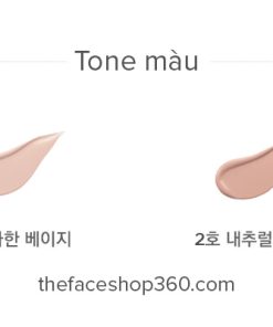 Tone màu Kem Nền CC Cream Aura Color Control Cream fmgt The Face Shop