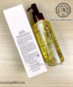 Mặt sau Dầu tẩy trang hoa Cúc làm sạch sâu Real Blend Deep Cleansing Oil The Face Shop (225ml)