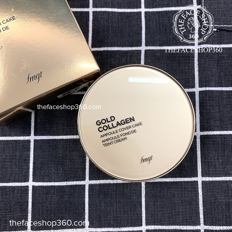 Phấn nền siêu mịn Gold Collagen Ampoule Cover Cake SPF50+ PA+++ fmgt