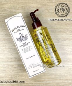 Mặt trước Dầu tẩy trang hoa Cúc làm sạch sâu Real Blend Deep Cleansing Oil The Face Shop (225ml)