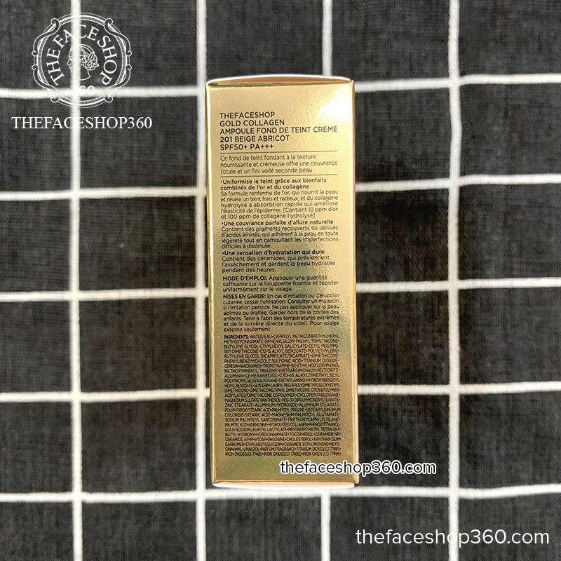 Thông tin Phấn nền siêu mịn Gold Collagen Ampoule Cover Cake SPF50+ PA+++ fmgt