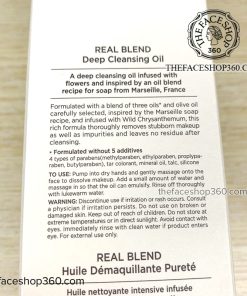 Thông tin Dầu tẩy trang hoa Cúc làm sạch sâu Real Blend Deep Cleansing Oil The Face Shop (225ml)