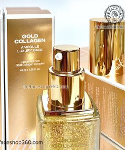 Đầu vòi Kem lót trang điểm Gold Collagen Ampoule Luxury Base fmgt The Face Shop (40ml)