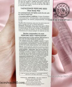 Thông tin Xịt dưỡng thể hương nước hoa Perfume Seed Rose Body Mist (155ml)