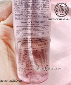 Xịt dưỡng thể hương nước hoa Perfume Seed Rose Body Mist (155ml)