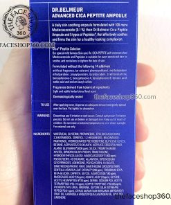 Thông tin Tinh chất phục hồi và săn chắc da Dr. Belmeur Cica Peptite Ampoule (50ml)