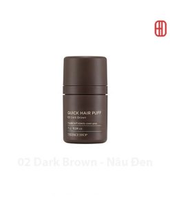 02 Dark Brown – Nâu Đen – Phấn che khuyết điểm tóc Quick Hair Puff The Face Shop