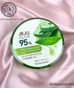 Mặt trên Gel dưỡng nha đam đa năng Jeju Aloe 95% Fresh Soothing Gel The Face Shop (300ml)