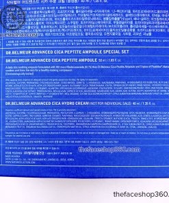 Thông tin Set dưỡng phục hồi da nhạy cảm, săn chắc da Dr. Belmeur Cica Peptite Ampoule Special Set
