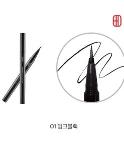 Bút dạ kẻ viền mí Ink Graffi Brush Pen Liner fmgt The Face Shop - 01 Ink Black