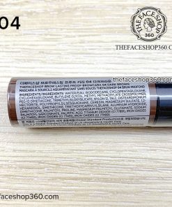 04 Dark Brown Mascara chân mày lâu trôi Brow Lasting Proof Browcara fmgt The Face Shop