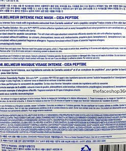 Thông tin Mặt nạ săn chắc dịu da Dr. Belmeur Intense Face Mask Cica Peptide The Face Shop (40ml)
