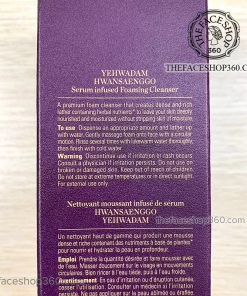 Thông tin Sữa rửa mặt trẻ hóa da Yehwadam Hwansaenggo Serum Infused Foaming Cleanser The Face Shop (150ml)