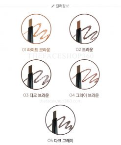 Tone màu Chì kẻ mày 2 đầu siêu lâu trôi Brow Lasting Proof Pencil EX fmgt The Face Shop