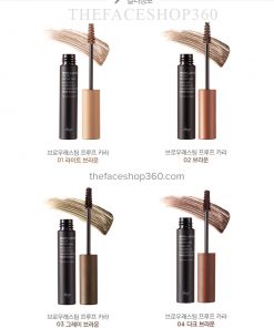 Tone màu Mascara chân mày lâu trôi Brow Lasting Proof Browcara fmgt The Face Shop