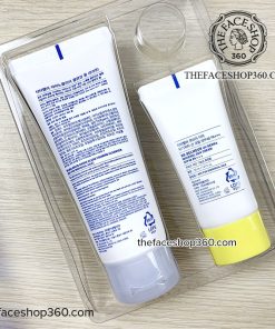 Mặt sau Set sữa rửa mặt và kem chống nắng Dr. Belmeur Cleansing & Sun Care Duo Kit