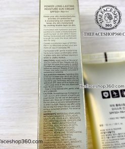 Thông tin Kem chống nắng cấp ẩm Power Long Lasting Moisture Sun Cream SPF50+ PA+++ (50ml)