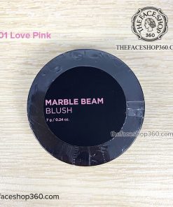 Màu 01 Lovely Pink Phấn má hồng bắt sáng Marble Beam Blusher fmgt