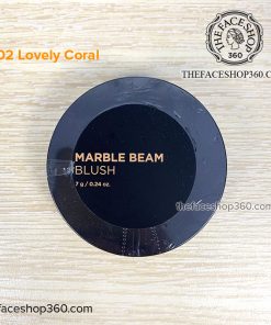 Màu 02 Lovely Coral Phấn má hồng bắt sáng Marble Beam Blusher fmgt