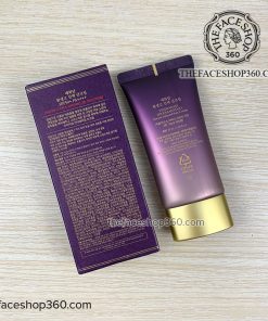 Mặt sau Kem chống nắng Chống lão hóa Yehwadam Hwansaenggo Serum Infused Sun Cream SPF50+ PA++++
