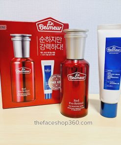 Set tinh chất và kem dưỡng Dr. Belmeur Red Pro-Retinol Serum Duo Set The Face Shop