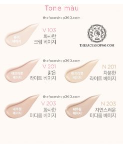 Tone màu Phấn nước lâu trôi Ink Lasting Cushion SPF30 PA++ fmgt The Face Shop