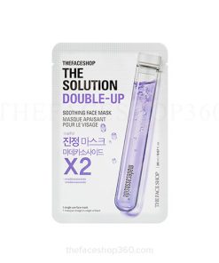 Mặt nạ siêu cấp ẩm phục hồi da The Solution Double Up Soothing Care Face Mask The Face Shop