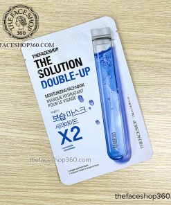Mặt trước Mặt nạ cấp ẩm dịu da The Solution Double Up Moisturizing Care Face Mask The Face Shop