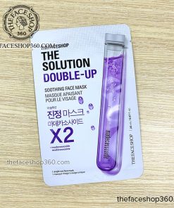 Mặt trước Mặt nạ siêu cấp ẩm phục hồi da The Solution Double Up Soothing Care Face Mask The Face Shop