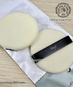 Review thực tế 2 bông phấn Round Flocked Puff fmgt The Face Shop
