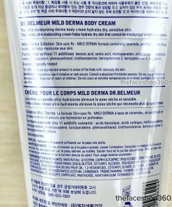 Thông tin Kem dưỡng ẩm sáng mịn da cơ thể Dr. Belmeur Mild Derma Body Cream The Face Shop (200ml)