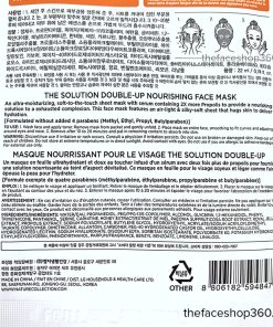 Thông tin Mặt nạ Keo ong ngừa lão hóa The Solution Double Up Nourishing Care Face Mask The Face Shop