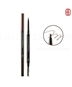 02 Brown: Nâu tự nhiên – Chì kẻ mày 2 đầu siêu mảnh Brow Master Slim Pencil fmgt